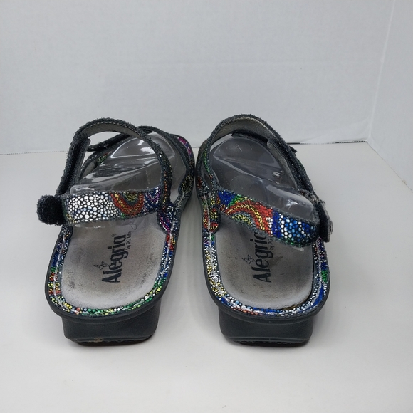 Alegria VERONA Bullseye Women EU 39 US 8.5 Multicolor Strappy Adjustable VER-387 - Picture 4 of 12